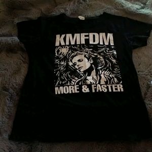 KMFDM vintage Tee More & Faster Rip the System